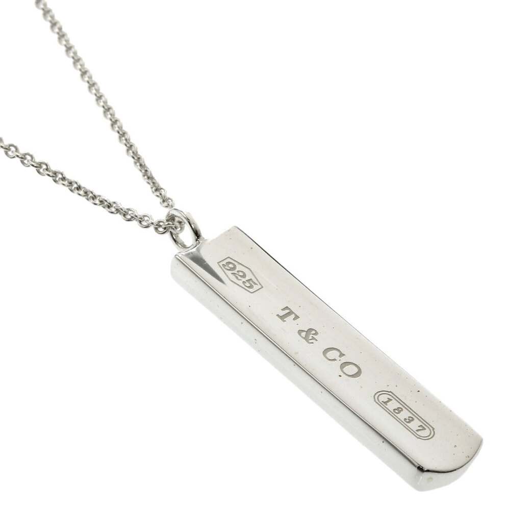 Tiffany & Co. 1837 Bar Necklace, Silver, Women's.